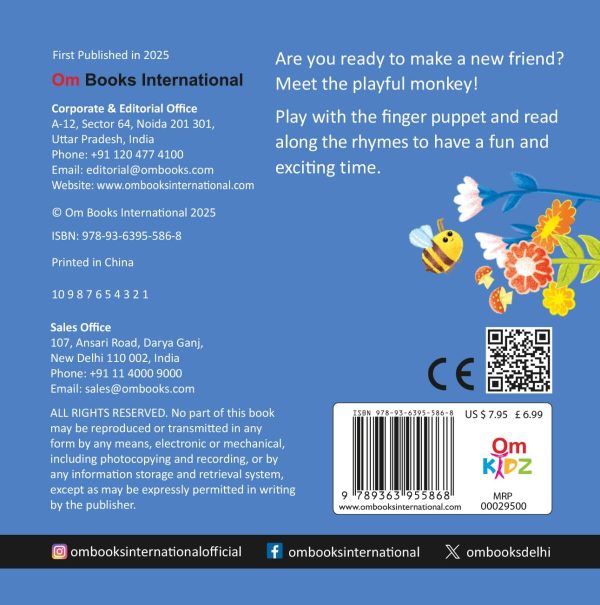 Playful Monkey Finger Puppet Book