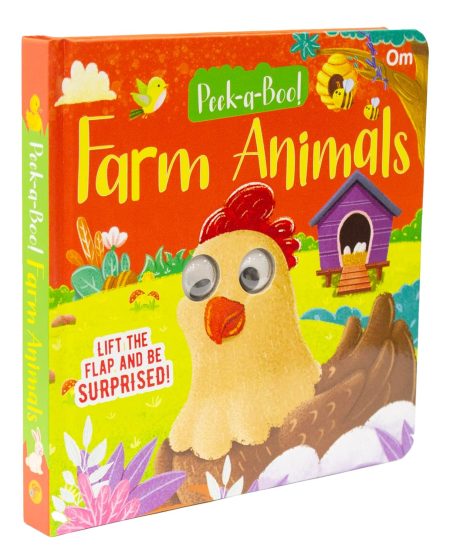 Peek-A-Boo! Farm Animals Board Book for Children: Lift the Flap Fun Book for Babies & Toddlers