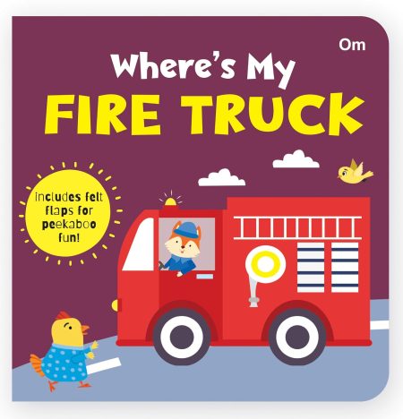 Where's My Fire Truck | Lift-the-Flap Felt Book for Toddlers