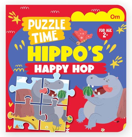 Puzzle Play Time: Play Hippo's Happy Hop | Jigsaw Puzzle & Story Book for Kids