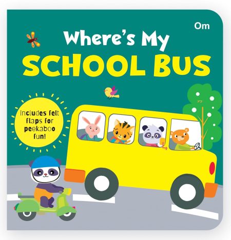 Where's My School Bus | Lift-the-Flap Felt Book for Toddlers