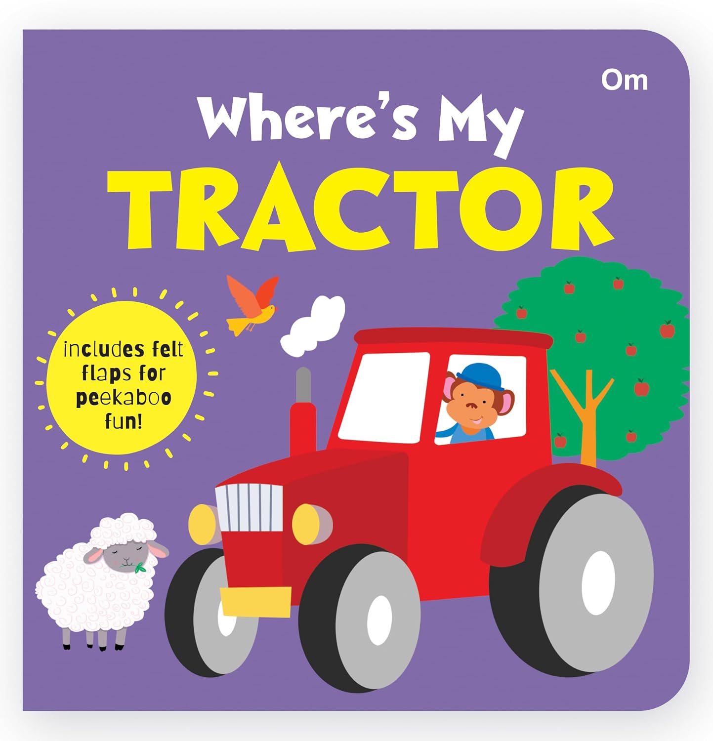 Where's My Tractor | Lift-the-Flap Felt Book for Toddlers